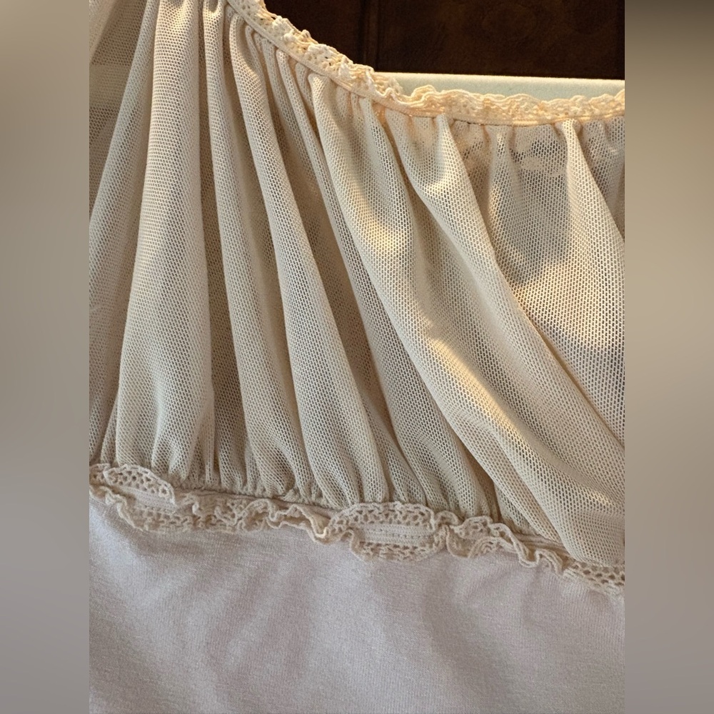 Bebe Cream Ruched Blouse - Picture 3 of 7